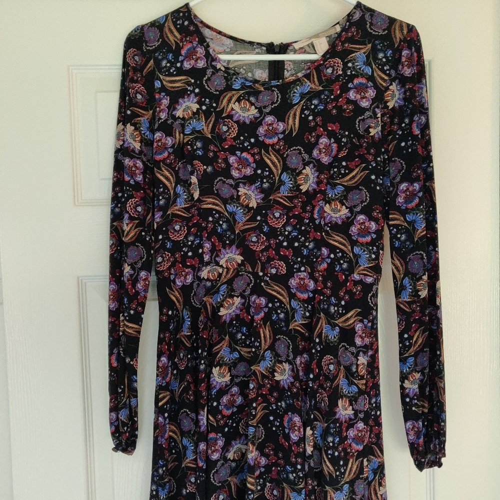 Floral long sleeve dress